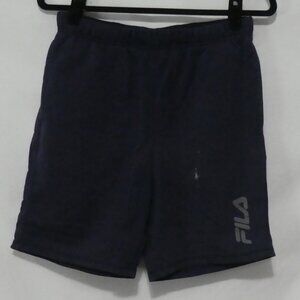 FILA | small | Navy Blue Exercise Shorts *paint stain on front